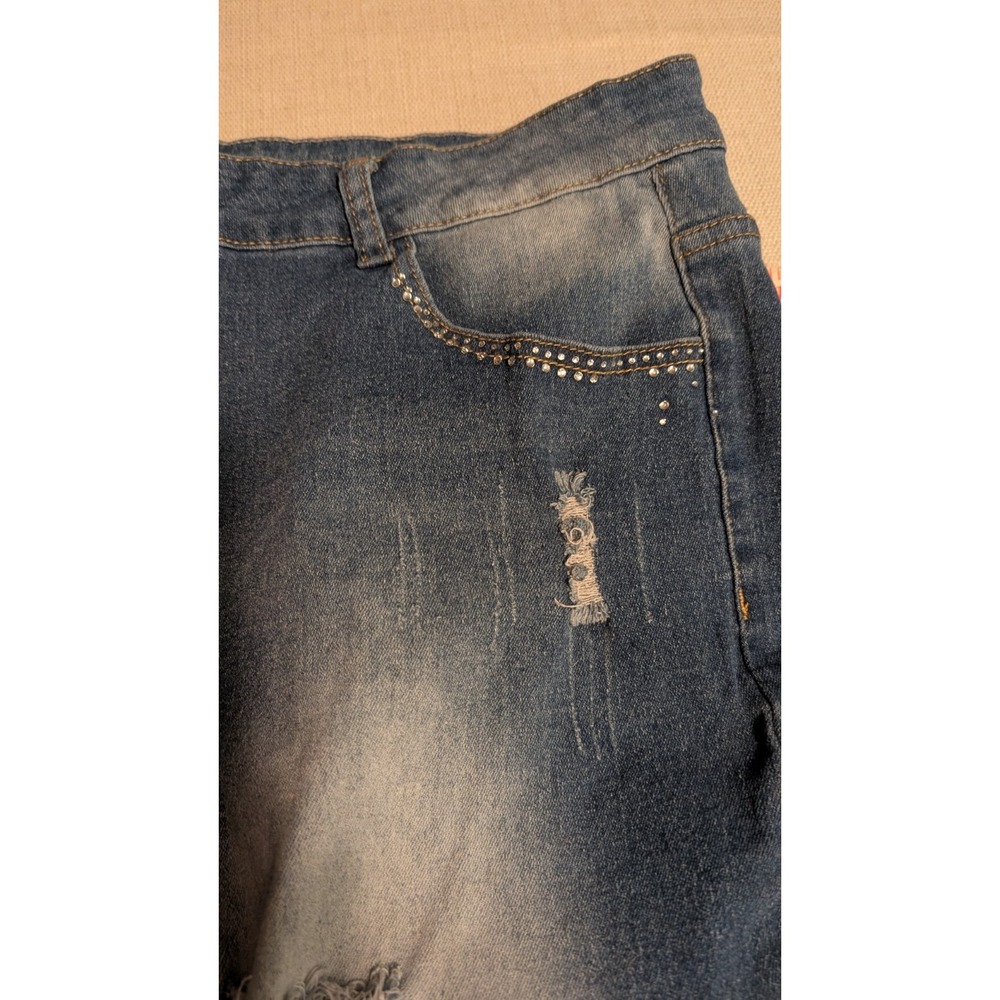Women's Unbranded Jean Shorts with crystals Size 2XL